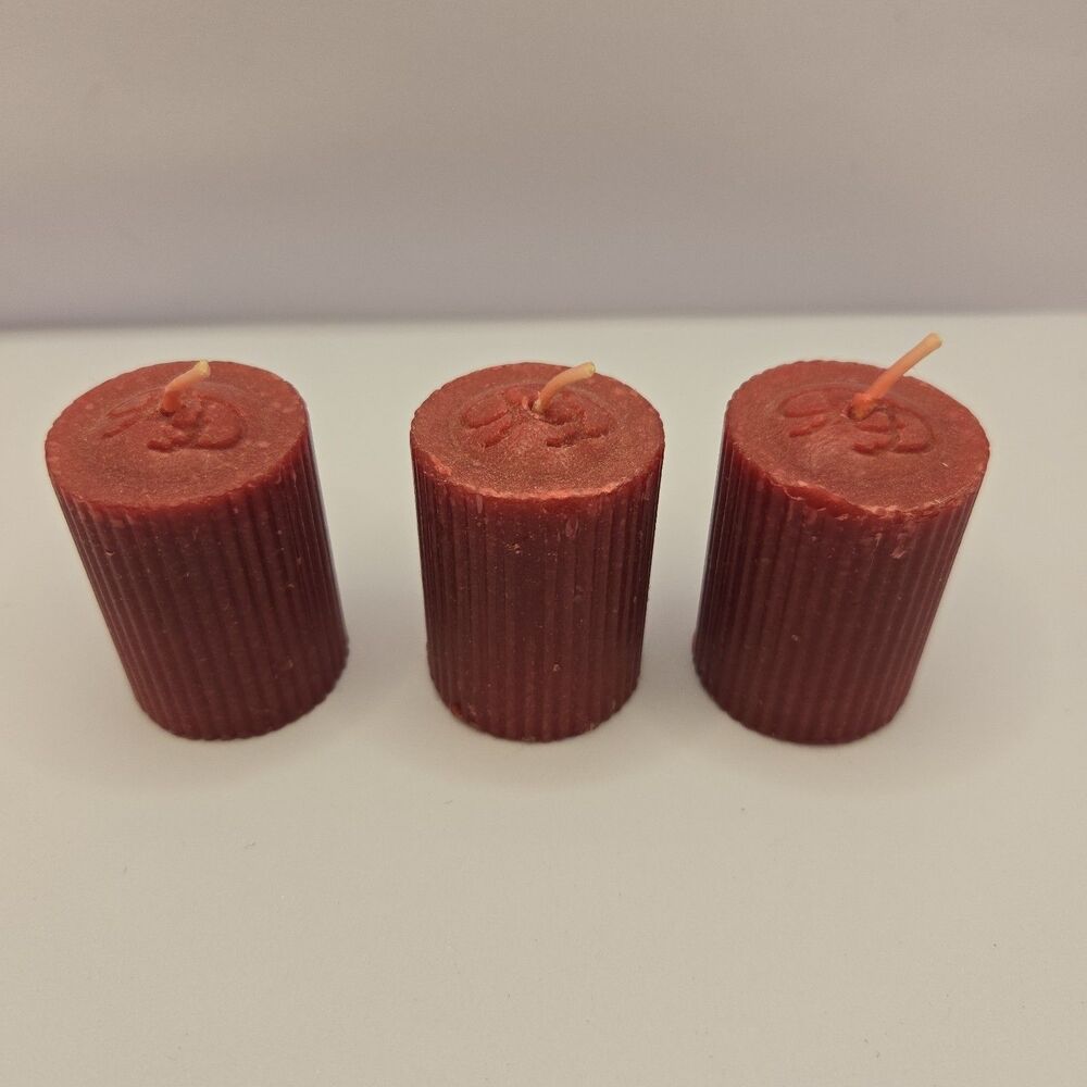 Vintage 1997 Endless Possibilities Mulberry Votive Candles DD Brand Lot of 3
